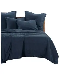 Hiend Accents Unisex Denim Stonewashed King Size Bedding Set 3 Piece - Pk3400-Kg-Dn