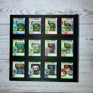 Connectable Bitty Pop Shelf Display | 3 Rows Included | Holds 12 Bitty Pops | Modular Collector Shelf