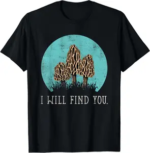100% Cotton Morel Mushroom Collector Graphic T-Shirt
