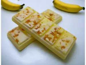 Banana Pudding Snap Bar. Strongly Scented Soy Wax. Wax Melts/Wax Tarts/Snap Bar for Wax Warmers. 1.75 Oz. 1 Bar