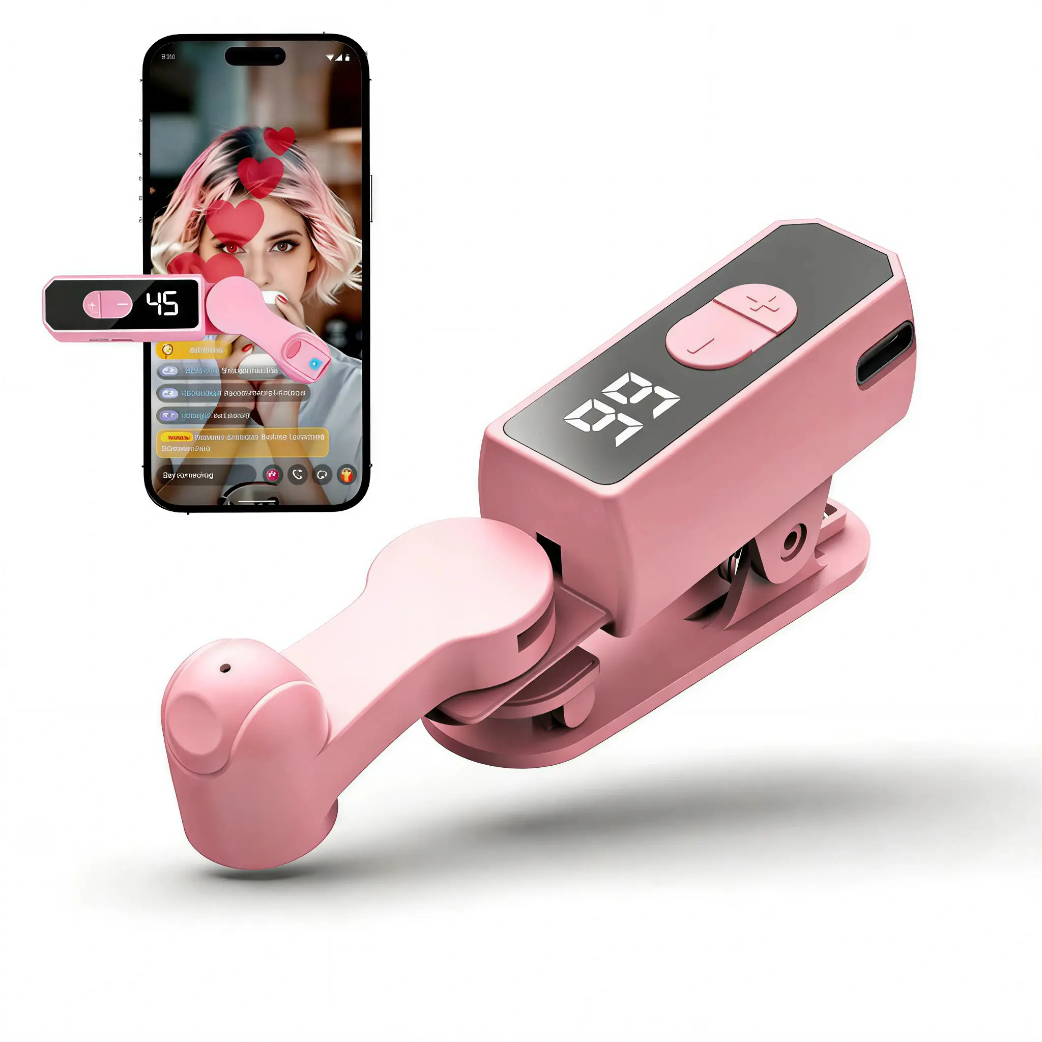 NEW Portable Rechargeable Automatic Clicker with 12-Hour Battery Life, Fast Screen Tap Simulator for Smartphones and Controllers, Adjustable Speed Smart Tapper for Shopping, Rewards, Live Likes and Repetitive Tasks