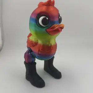 duck figurine decor with boots decor