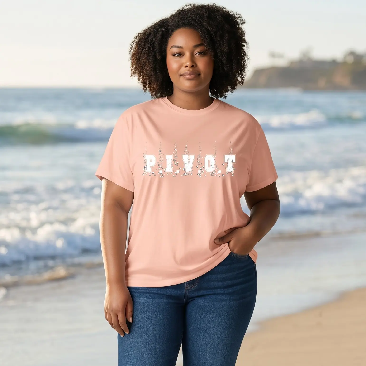 P.I.V.O.T with bubbles Unisex Comfort Color Graphic T-Shirt - Casual Fit for Everyday Wear