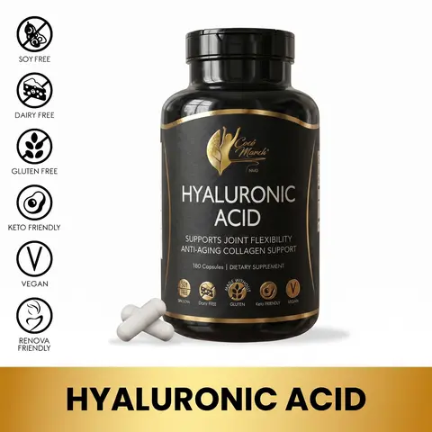 Cocó March N.M.D Hyaluronic Acid Health Supplement - Up to 180 Servings per bottle - 6 month supply