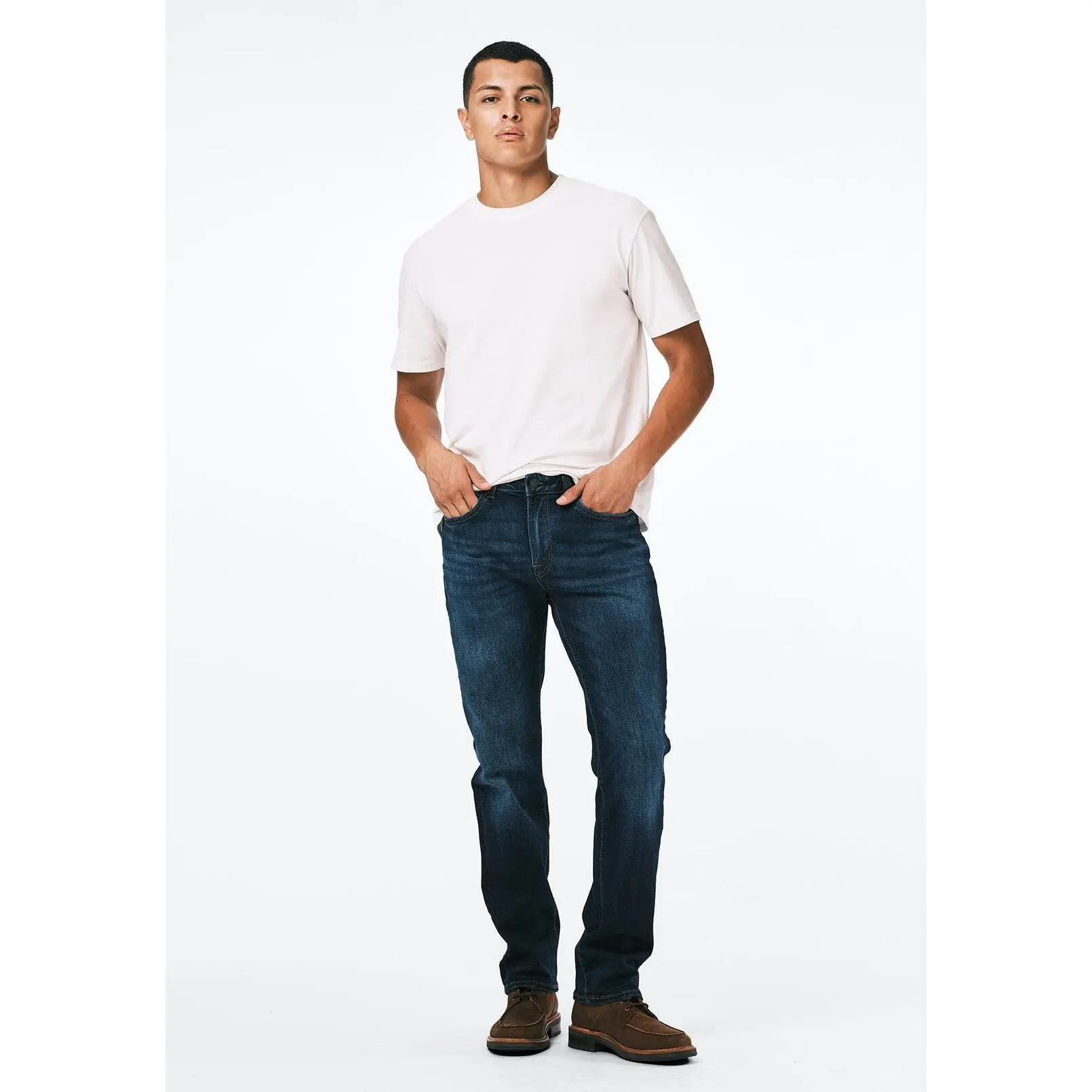 Six Men's Straight Jeans, Authentic and Sanded - BM22601