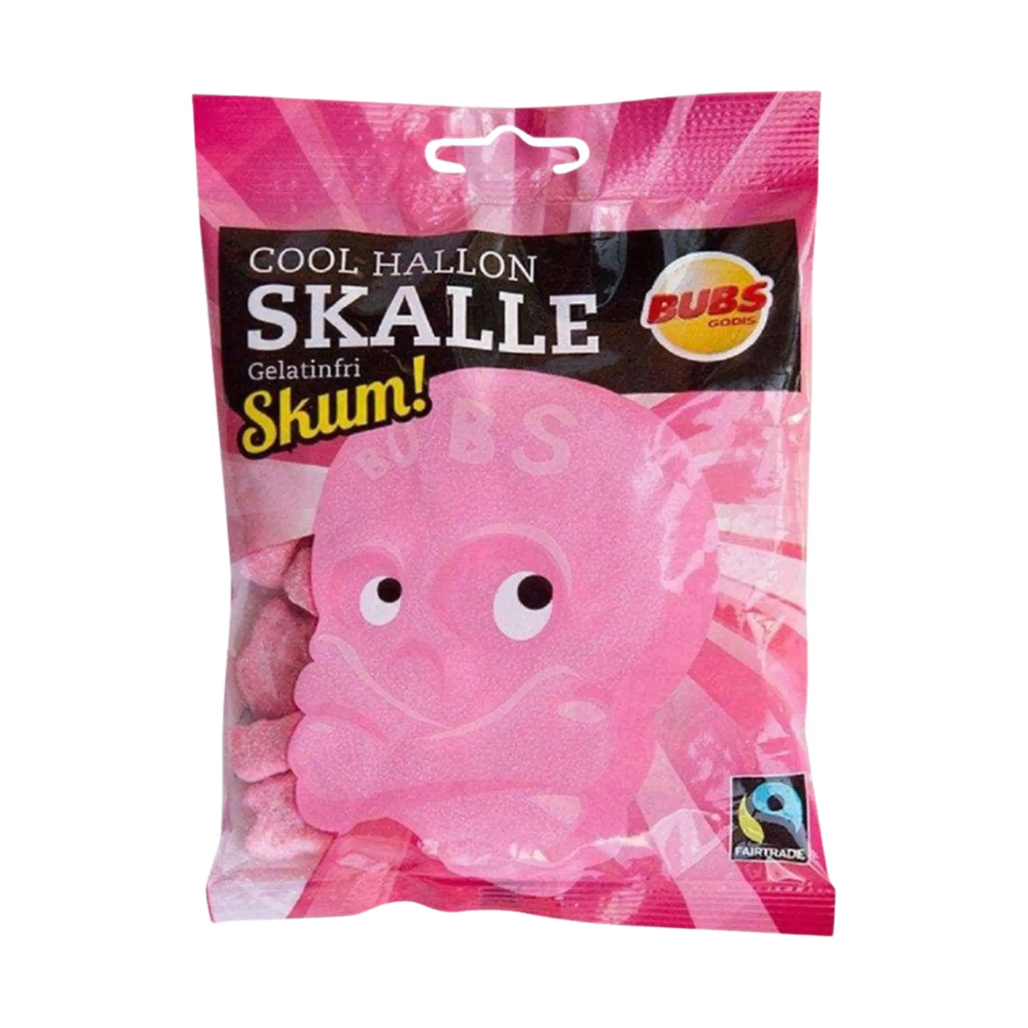 Raspberry Skulls BUBS Candy Bag