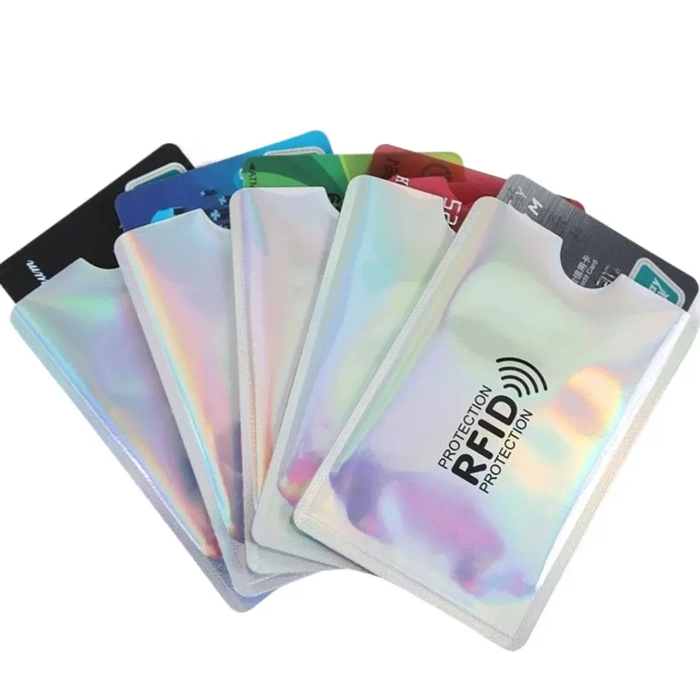 5-Pack RFID Shielded Identity & Credit Card Protector Sleeves, Ultra-Thin Contactless Card Security Holder for Men & Women, Rfid Anti Theft, Rfid Theft Proof