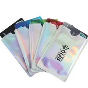 5-Pack RFID Shielded Identity & Credit Card Protector Sleeves, Ultra-Thin Contactless Card Security Holder for Men & Women