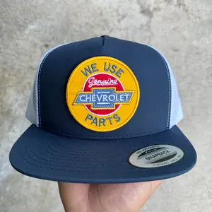 Chevrolet Parts Vintage Snapback Trucker Hat Mesh Back Classic Yupoong 6006 Cap