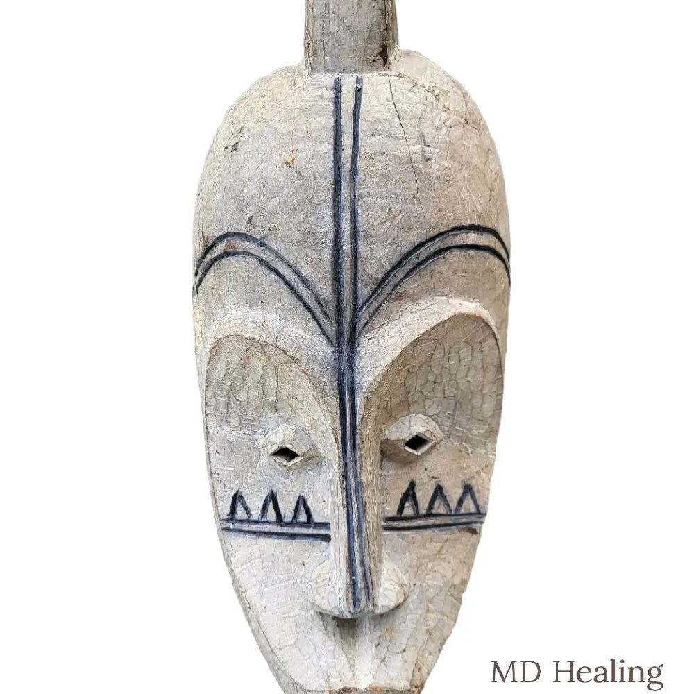 Antique Fang Tribal Mask From Equatorial Guinea, northern Gabon and southern Cameroon. Ceremonial Mask Acquired From Salaga Market