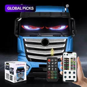 Trendy LED Soft Screen Display, 2pcs 60cm Multi-Mode DIY Remote Control APP Controlled Car Side Glass Decorative Light Matrix, Truck, Led Lights, Car Accessories, Decoration #GLOBAL PICKS