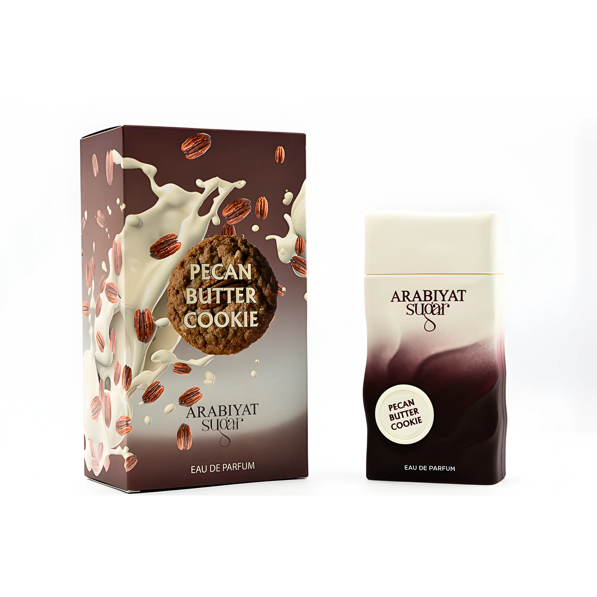 Arabiyat Sugar Pecan Butter Cookie Unisex Fragrance Eau De Parfum - Adults' Aromatic Gourmand Dessert Scent with Vanilla, Pecan, Amber, Coconut Notes, 3.4 fl oz Bottle, Fragrance Starting With A, Fragrance That Starts With A