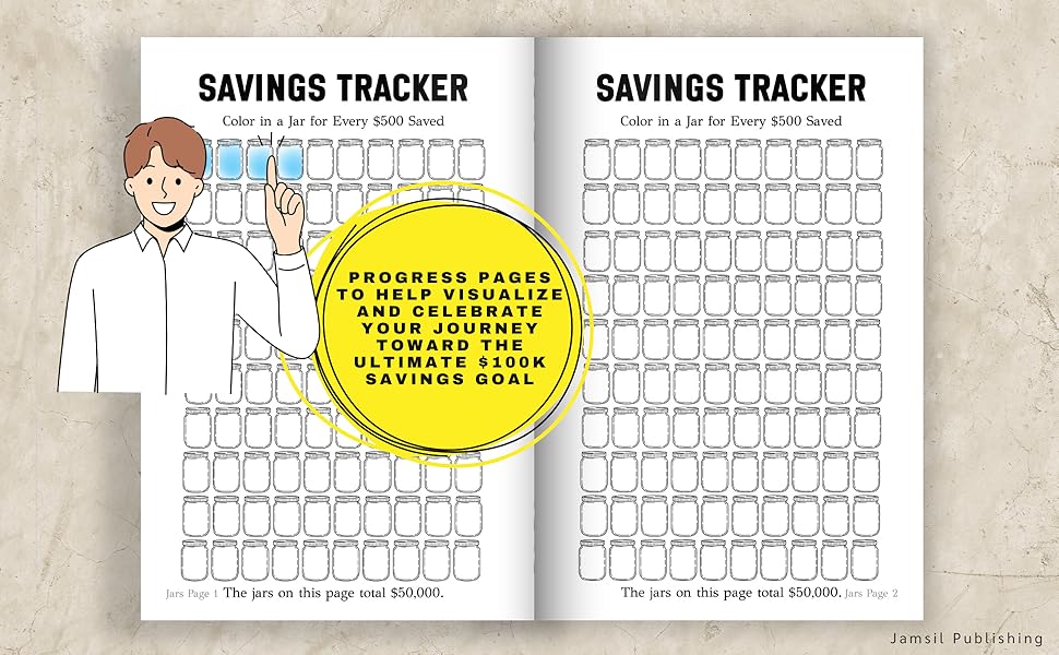 100k Savings Challenge Book: The Ultimate Guide to Save $100,000 with Fun and Easy Tracking