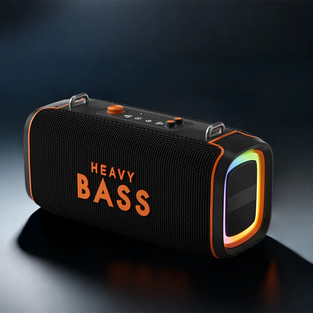 Luxury Design Bluetooth Speaker - Immersive Sound, Heavy Bass, 8000mAh Battery, Portable Wireless for Outdoor Parties, Home Entertainment Audio Connection