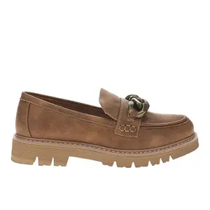 Corkys Womens Not Literally Lug Sole Loafers Casual - Brown