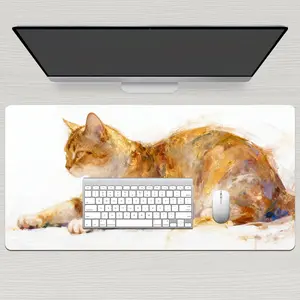 LIVEKEY Spiral Art Design Mouse Pad  XL Gaming & Office Desk Pad 40x80cm  Non Slip Rubber Base & Stitched Edges  Lay Flat Design for PC Computer Gamer Work Office Writing summervibes