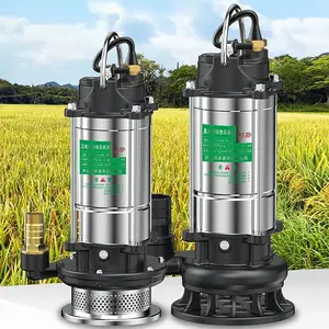 220V Stainless Steel Submersible Pump Agricultural Pumping Garden Tools Drainage Irrigation Underwater Self-priming Sewage Pump