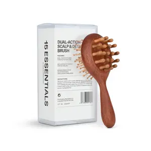 【2026 NEW】15 ESSENTIALS head massager, Scalp Massage and Detangling Brush & comb, 2-in-1 Hair Brush for Frizz, Breakage and Volume, Wet and Dry Hair,asmrsounds