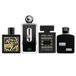 Afnan 9PM +RAVE NOW BLACK (MEN)+ RAMZ LATTAFA SILVER + QAED AL FURSAN - Fragrance Gift Bundle