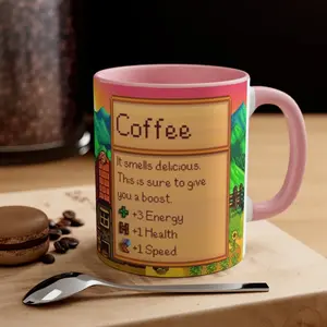 Stardew Valley Game Ceramic Coffee Mug, Stardew Valley Video Game Ceramic Coffee Accent Mug, Perfect Gift for Him & Her