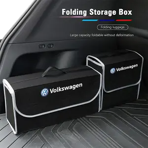 Car Boot Storage Box Tool Organizer Collect Case Car Trunk Storage Car Storage Bag For Volkswagen VW GTI Polo Golf Passat Tiguan Arteon Touareg CC Taigo Caddy Jetta T-ROC Beetle Sharan Touran Scirocco