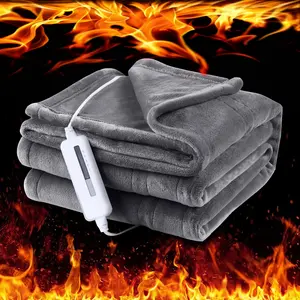 Electric Blanket Throw Size Heat-Retaining & Durable 4–5 Heat Settings 3-Hour Smart Auto-Shutoff Machine Washable Suitable For Beds, Sofas & Offices An Excellent Gift Choice Home