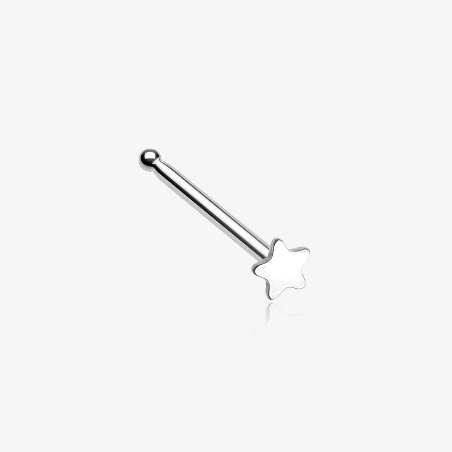 Steel Star Nose Stud Ring