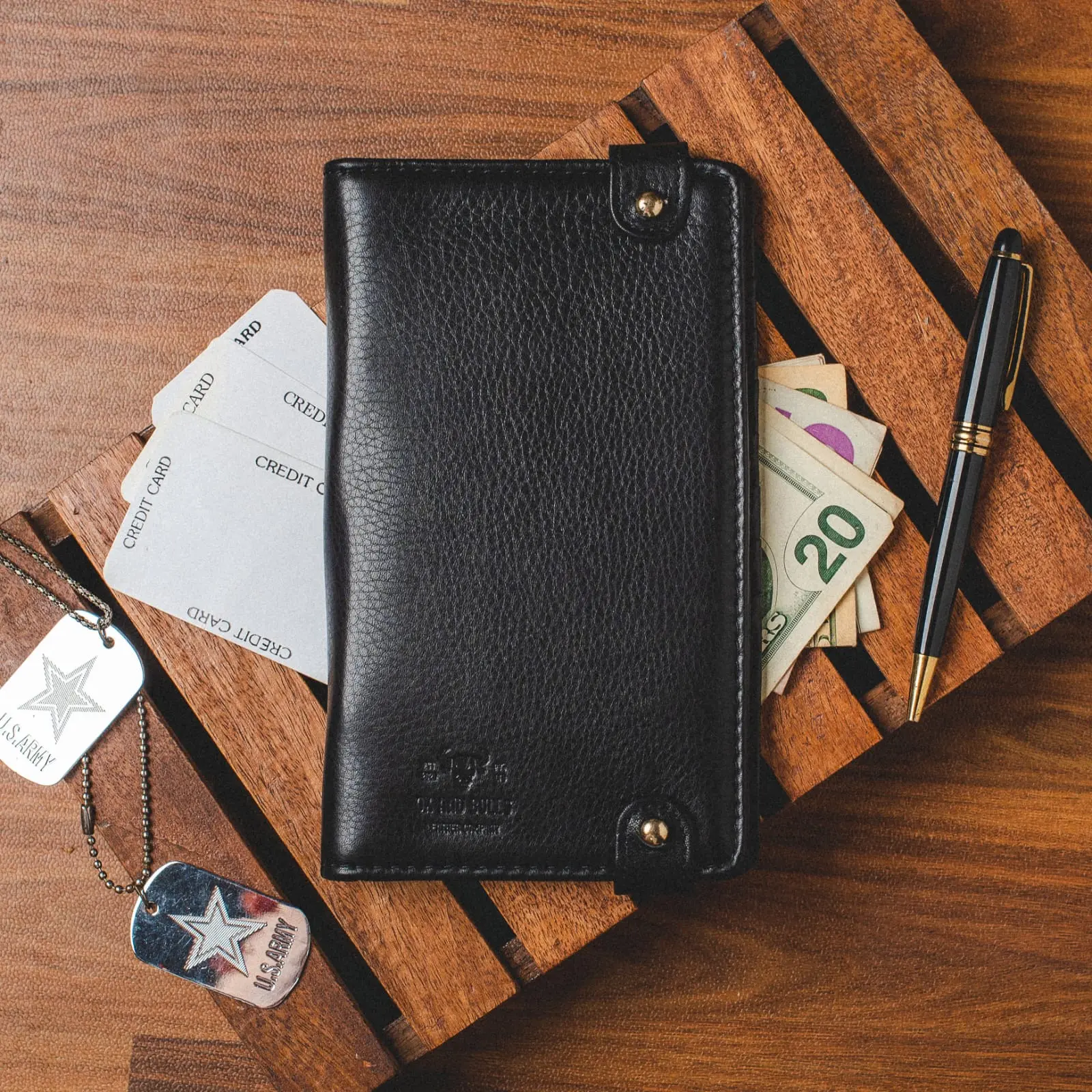 Ox and Bulls Travel Wallet - Passport Wallet - Passport Case - Leather Wallet Durable