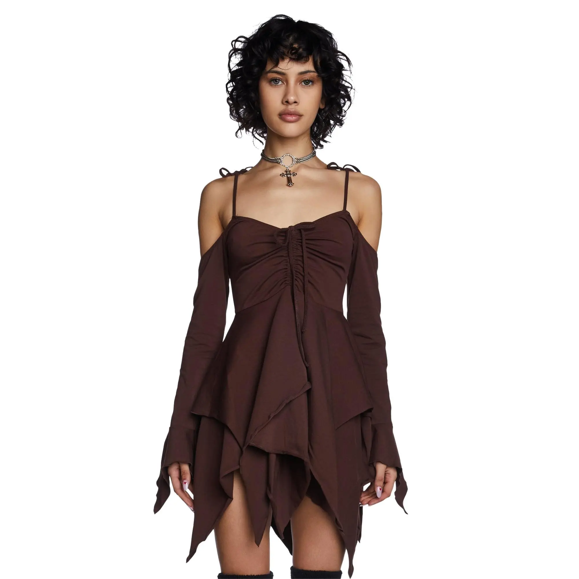 can i wear brown dress shoes with black pants The Chloe Maxi Dress in Black – Solace London main image 1