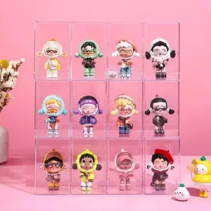 Blind Box Storage Display Rack, Single Doll Showcase Cabinet, Pop Mart Storage Box, Dustproof Transparent Figure Display Case