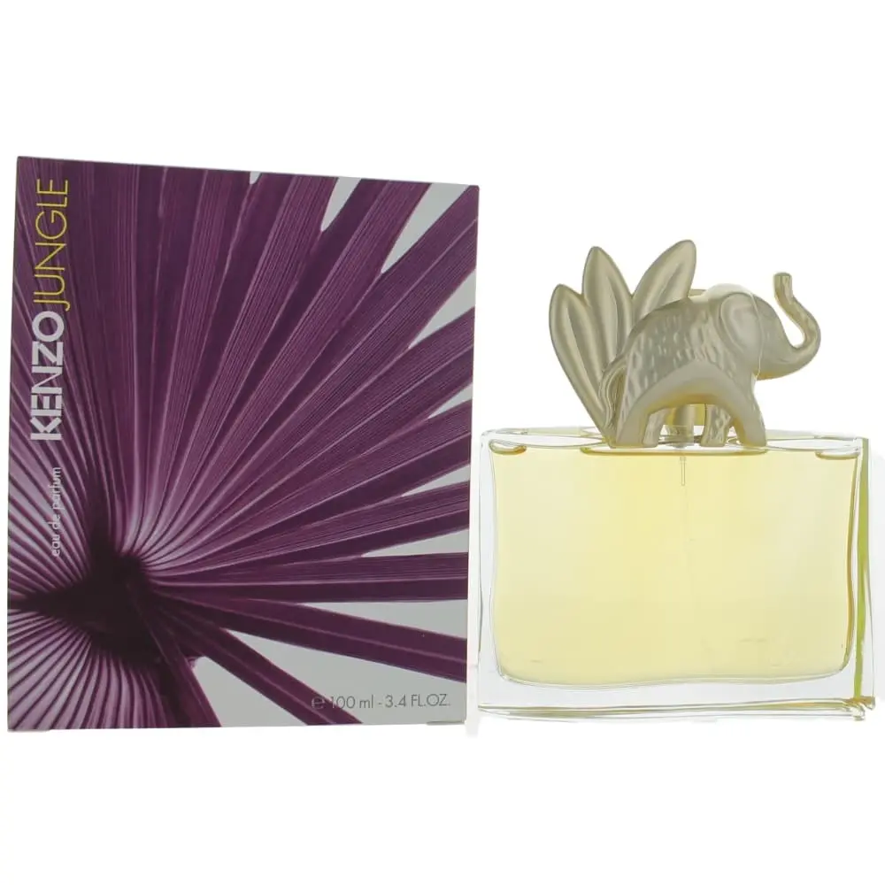 Kenzo Jungle L'Elephant by Kenzo, 3.4 oz EDP Spray for Women, Spicy, Citrus Mandarin Women's Fragrance, 3.4 Fl Oz, Signature Scent, Female Wear, Vanilla Base, Floral, Luxury, Oriental