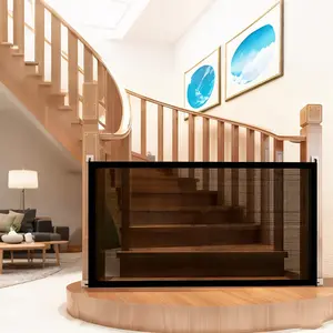 Retractable Pet&Baby Gates ExtraWide, Retractable Dog Gate for LargeOpenings, Extra Long Dog Gates for TheHouse, Extra Large Mesh Pet Gate for Stairs,Doorways, Hallways, Indoor&Outdoor, Mother'sDay