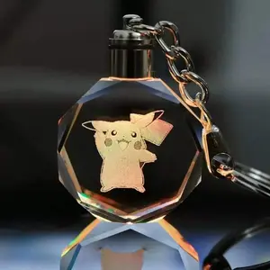 Waving Pikachu Crystal Poke Keychain 1.0