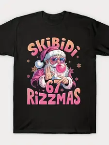 Men'S Skibidi Rizzmas 67 Funny Christmas Graphic T