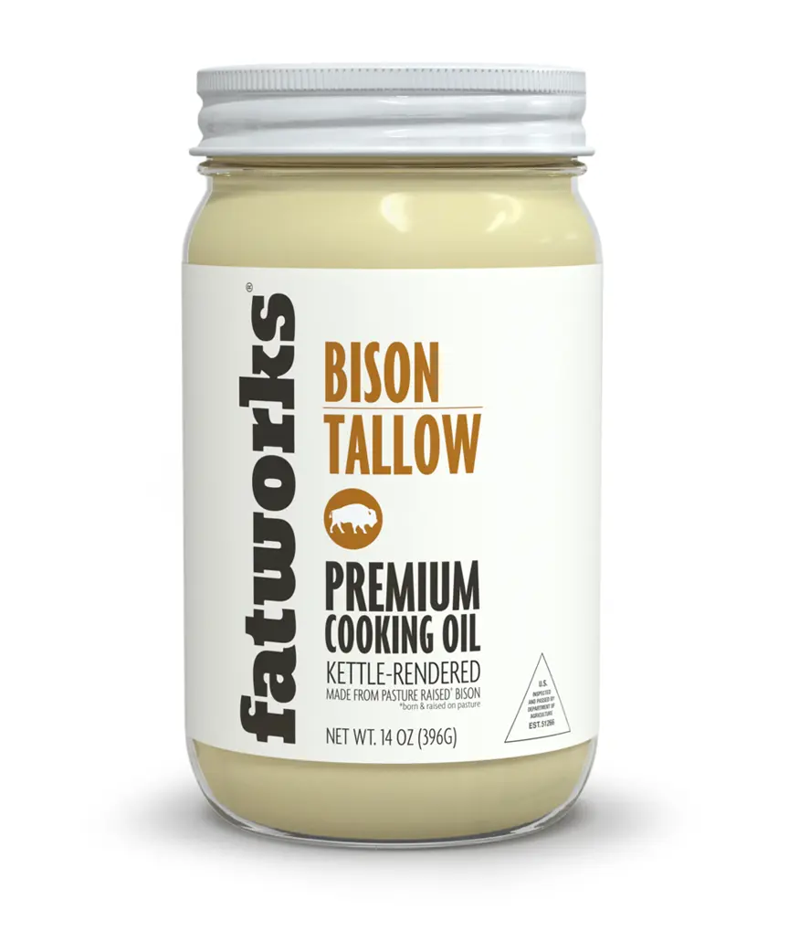 Pasture Raised Bison Tallow a.k.a. Thunderfat (14 oz) Health Supplement Nutrition