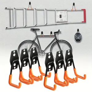 Garage Hook Set, Wall Mounted Tool Organizer, Includes 1 Hook & 8 Accessories, Space-Saving Storage Solution, Wall Mounted Hanger, Shop Wall Organizer, Space Saver Organizer