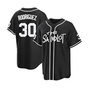 The Sandlot Baseball Jersey, RODRIGUEZ #30 Button Down Short Sleeve, Baseball Jersey for Adult Youth Kid #2