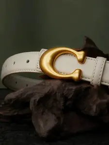 Premium Quality Long Letter Ladies Belt, Elegant Belt Buckle, Elegant Stylish Accessory for Casual Suit, Jeans and Dresses, All Seasons Fashion