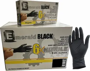 Generic Black Nitrile Gloves, XL, Latex-Free, Powder-Free, Superior Strength and Comfort