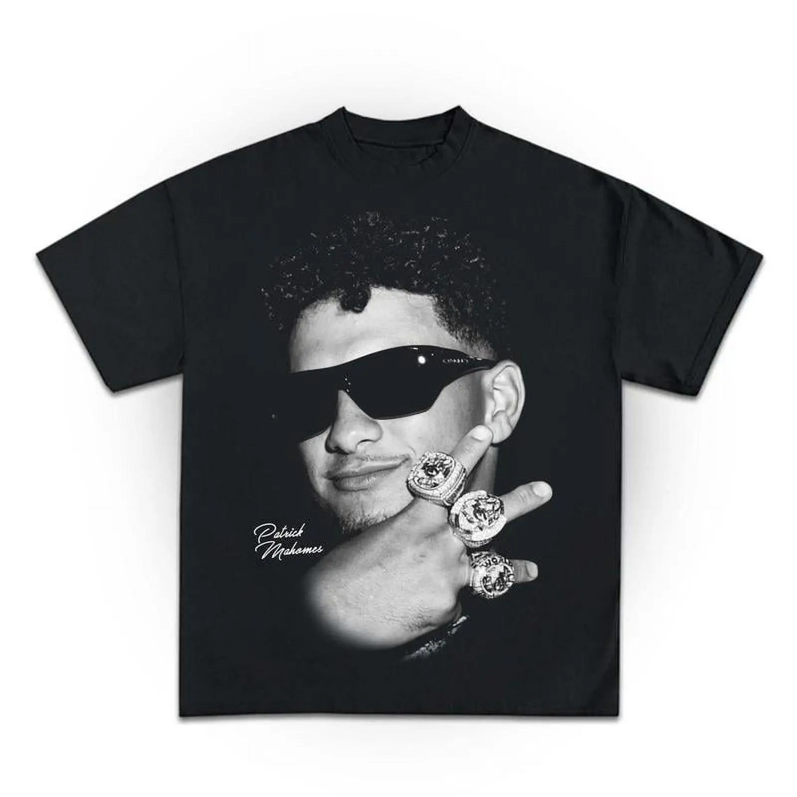 🏆🏈Patrick 3Peat Mahomes Graphic, Vintage Y2K Retro Casual Classic Cotton Menswear Unisex Comfort Tee T Shirt