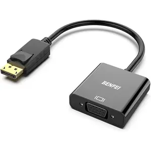 BENFEI DisplayPort to VGA,Gold-Plated Uni-directional Computer to Monitor Adapter 1080P Male to Female Accessories Cable Accessories Cable