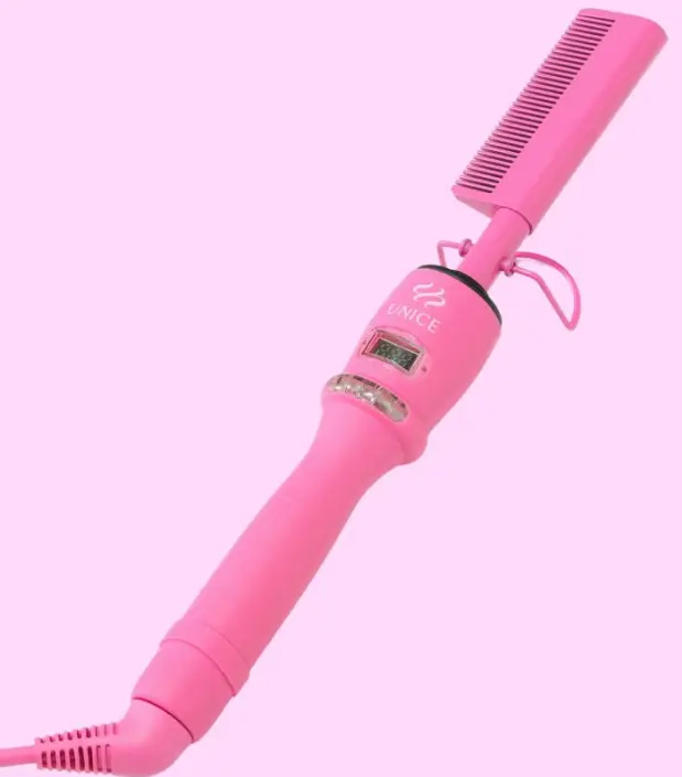 UNICE Electric Hair Straightener Comb, Professional Hot Comb for Wig Styling, Unisex Beauty and Personal Care Styling Tool, None, Single Item