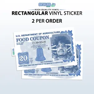 funny  prince food coupon rectangular vinyl sticker