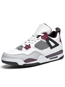 Men's Comfort Vintage Shoes, Breathable Mesh Upper, All-Season Sporty Style, Above Ankle Height, PU Leather Material, Casual Daily Wear