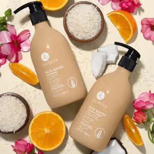 Luseta Rice Water Shampoo and conditioner Set Strengthening & Nourishing Revitalizes Shine for All Hair Types Hydrating & Frizz Control for Women and Men 2x16.9oz
