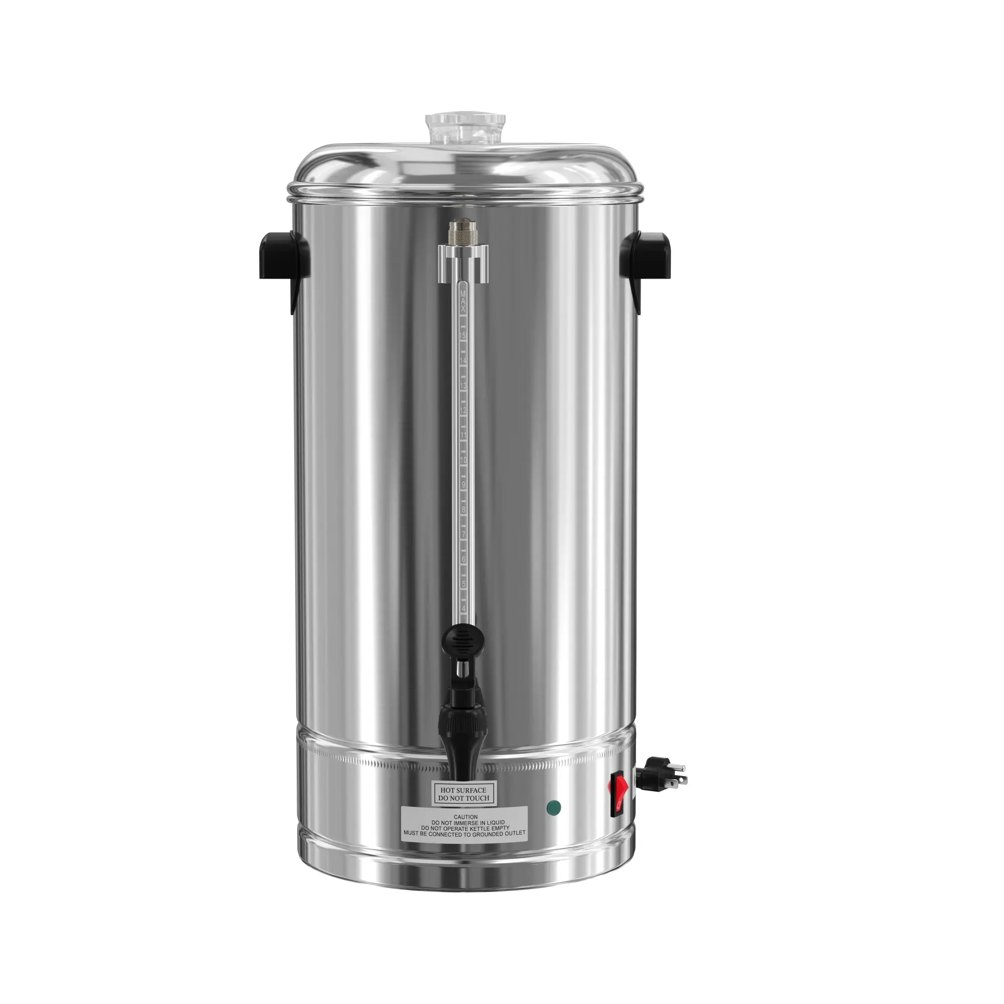 Electric 100 Cup Commercial Coffee Percolator in Stainless Steel
