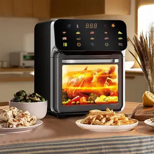 SPZTJK Air Fryer 10-in-1, Compact & Large 10-Qt, Capacity, Air Fry, Roast, Reheat, Dehydrate, Air Crisp Technology with 400F for hot, 110 Volts,  Frozen Food, Veggies, and Juicy Meat, Less Oil, Easy Meals, Healthy Meals, Compact