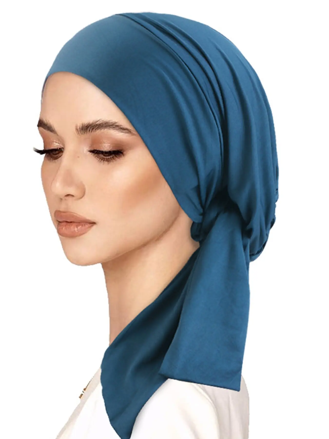 Women's Elastic Hijab Turban Cap Headscarf, Hair Protection Cover, Stylish, Comfortable & Modesty For Muslim, Perfect for Daily Wear