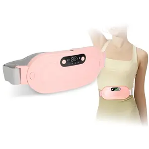 Portable Heating Pad, Heating Pads Automatic Shut Off Belly Wrap Adjustable Belt Menstrual Cramps Relief Pad Comfort Daily Pink