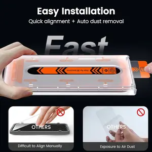 2 Pack Clear/Privacy Screen Protector For Samsung Galaxy S25 Ultra/S24 Ultra,Tempered Glass Protective Film,Transparent,Anti-Spy,Bubble-free With Auto-alignment Kit